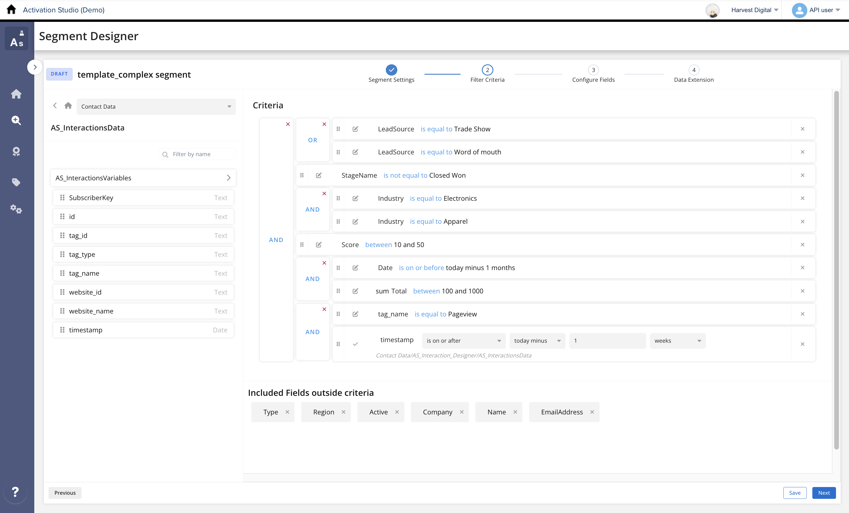 screenshot of Activation Studio